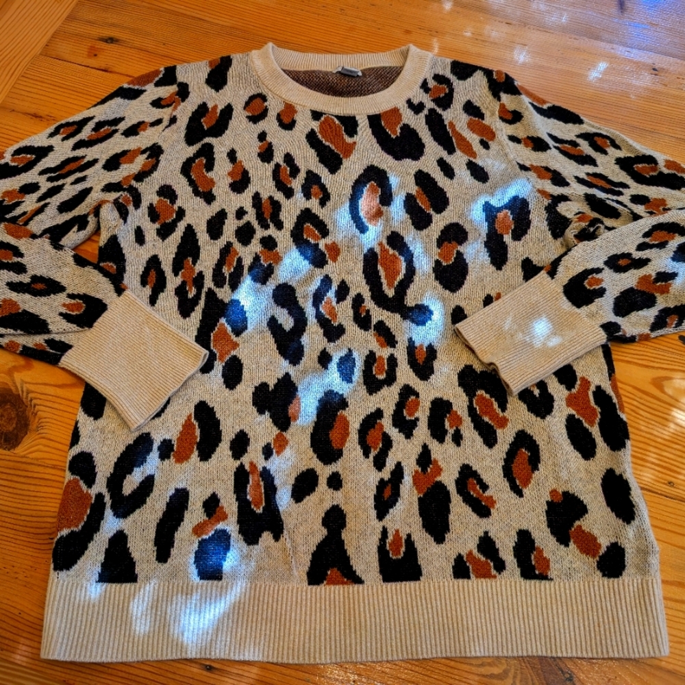 Animal print sweater
